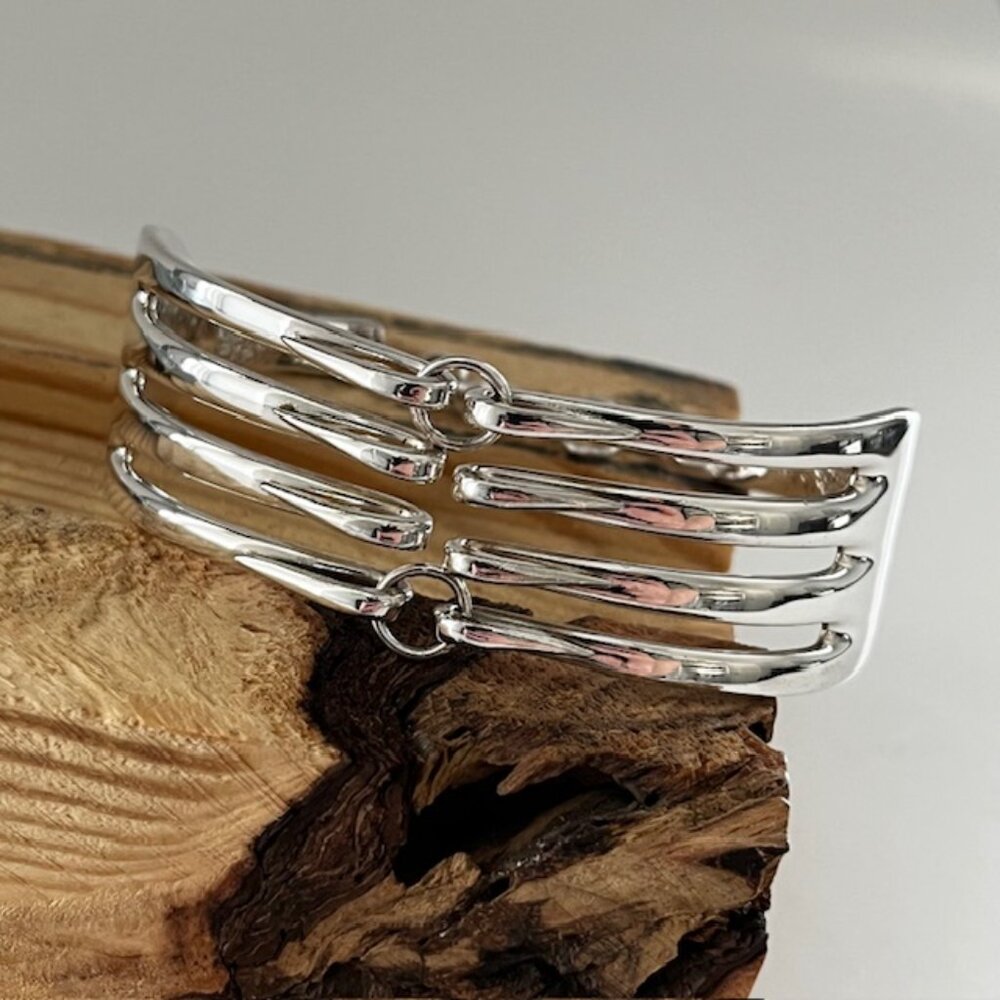 Vintage Fork Silverware Bracelet Minimalist